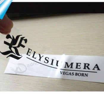 Removable Clear Vinyl Sticker with Your Design