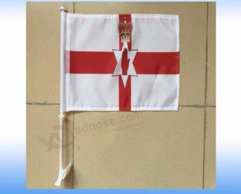 Wholesale customized Saudi Arabia Car Window Flag with Plastic Pole and high quality