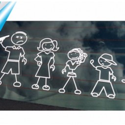Waterproof Family Car Stickers with ISO/Ts16949 Certified