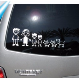 высококачественная виниловая семья наклейка для окна автомобиля