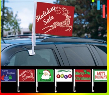 Wholesale customized Polyester Blank car flag manufacturer with high quality and any size