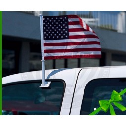Wholesale customized Top sale high quantity NO MOQ products custom car flag holder with any size