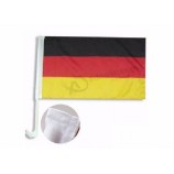 Customized high quality Plastic Poles Magnetic Car Flag Mount Stands Sticks Window Clips Car Flag Pole with any size