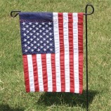 New coming foldable durable outdoor decorative stand national usa customized garden flag with high quality and any size