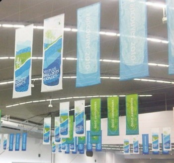 High resolution custom hanging signs banner from ceiling