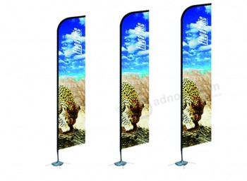 Full color customized Advertising beach Feather Flag Banner