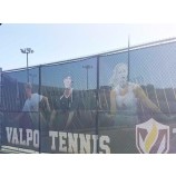 Heavy duty pvc screen printing mesh, custom pvc mesh banner for event