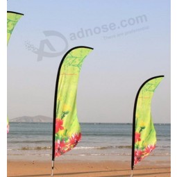 Free design advertising event custom tear drop feather flag Wholesale 