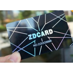Wholesale custom Laminated Hologram Plastic PVC Business Card with high quality