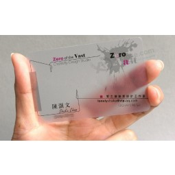 Custom Factory price clear transparent Plastic Business Blank PVC ID Cards Format with high quality