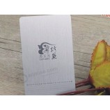 透明塑料pvc名片，便宜的定制塑料pvc名片打印与二维码1003