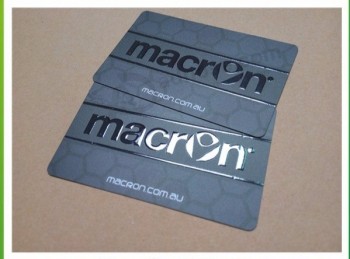 высокое качество изготовленный под заказ 0.38мм черная карточка ПВХ с ультрафиолетовой печатью