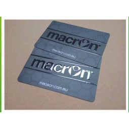 High quality custom 0.38mm black pvc card with UV printing with your logo