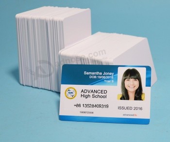 Wholesale custom Cheap Price Blank Inkjet Printable Plastic Pvc id Cards for Epson L800 Printer any logo