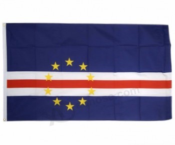 5*8фт Polyester Outdoor Country Banner Island Cape Verde Flag Printing