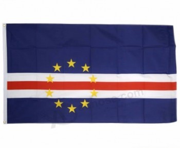 Wholesale custom 5*8FT Polyester Outdoor Country Banner Island Cape Verde Flag Printing