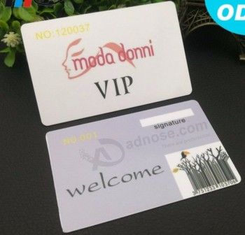 Wholesale custom High quality funny design plastic club PVC VIP membership business Cards with your logo