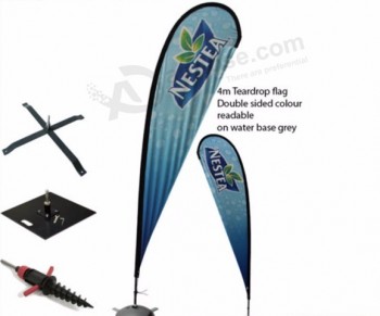 Custom Event Trade Show Flying Swooper Beach Feather Bow Rectangle Teardrop Backpack Flag Banner