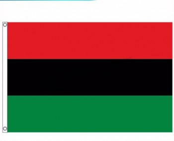Wholesale 3*5FT Polyester Red Black Green Pan African Flag with your logo