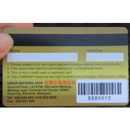 Wholesale custom LoCo HiCo Magnetic CR80 PVC Card with Thermal Transfer Printing