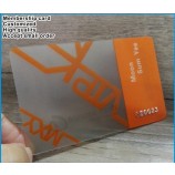 Gewoonte PLALStic. pvc-kaart aFDrukken geen MiniMuM, Lege Doorzichtige PLALStic. pvc-kaart voor proMotie tMy002