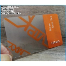 KunDenSpeziFiScher PLALStikpvc-KartenDruck kein MiniMuM, Leere kLare PLALStikpvc-Karte Für FörDerung tMy002
