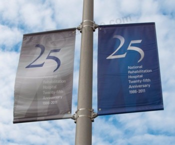 Vliegende vlag scherm afgedrukt reclame langs de weg banners op maat