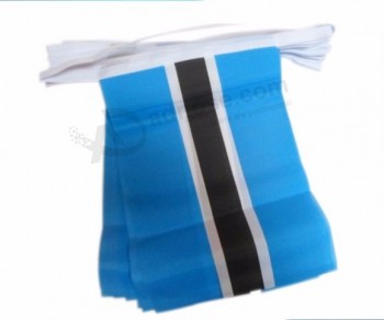Kundenspezifisches Papierflaggeplastikflagge-Botswana-Flaggen-Drucken