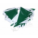 Bandiere stamina triangolo bunting evento display pennant dorso bandiere personalizzate