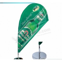 Custom Tear Drop Flags Mini Flying Banner Counter Top Bow with your logo