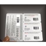 Custom design preprinted plastic barcode member card