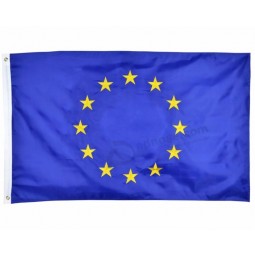 Poliéster durável 90x150cm eu bandeira da união europeia bandeira costume