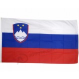 Custom National Polyester 90*150cm Outdoor Indoor Banner Slovenia Flag with high quality