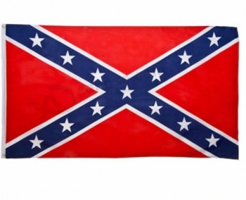 Eco-Amichevole poliestere stampato us American ribelle confederata bandiera personalizzata