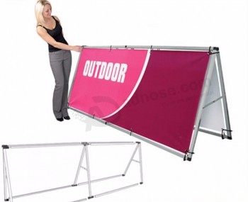 Portable Aluminum Double Side a Frame Banner Stand with your logo