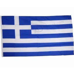 Impression polyester grec drapeau grec en gros