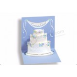 Custom design decdorative 3d birthday party invitation card with high quality