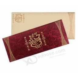 China Hot Sale Unique Wedding Invitation Cards Printing with your logo