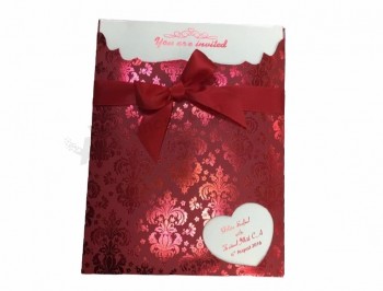 Wholesale custom Cheap price 2019 new style wedding invitation card with good quality