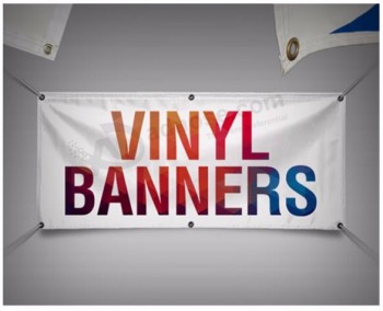 Bannière de drapeau de vinyle imprimé personnalisé dans deux côtés en gros