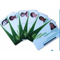Wholesale custom Both side printing free sample employee transparent school id card with your logo