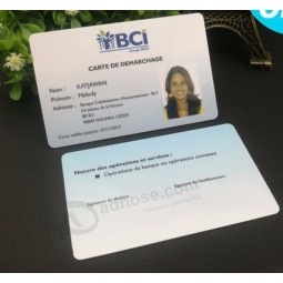 Wholesale employee photo plastic business pvc cards staff name card with magnetic strip manufacturer with your logo