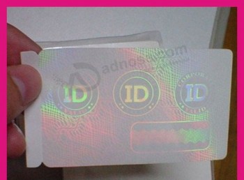 Vente en gros vente chaude carte d'identité personnaLisée hoLograMMe overLay carte sans contact 1k