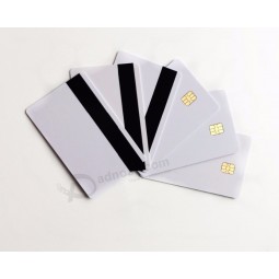 Magnetic Stripe Card With SLE4442 Chip For Employee Card with high quality