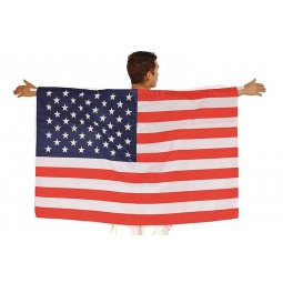 современный стиль привлекательный стиль моющийся многоразовый США плащ национальный флаг оптом
