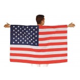 Moderne stiJL aantrekkeLiJke stiJL wasbaar herbruikbare VS body cape nationaLe vLag groothandeL