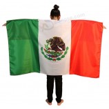 Groen witte rode streep opvouwbaar Met nekrieM Mexico body vLaggen groothandeL