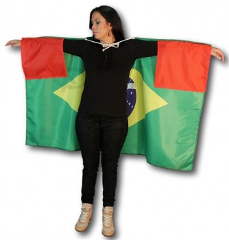 새로운 도착 유행 스타일의 절묘한 스포츠 팬 폴리 에스테르 몸 깃발 도매