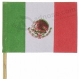 Meest popuLaire proMotie goedkope Dr.aagbare Mini tandenstokers Mini-papier vLag groothandeL