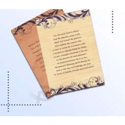 창조적 인 기념품 수제 맞춤형 디자인 인쇄 된 나무 엽서